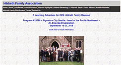 Desktop Screenshot of hildrethfamilyassociation.com