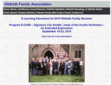 Tablet Screenshot of hildrethfamilyassociation.com